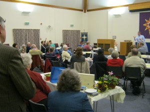 Audience enjoying a tall tale